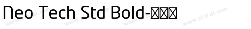 Neo Tech Std Bold字体转换
